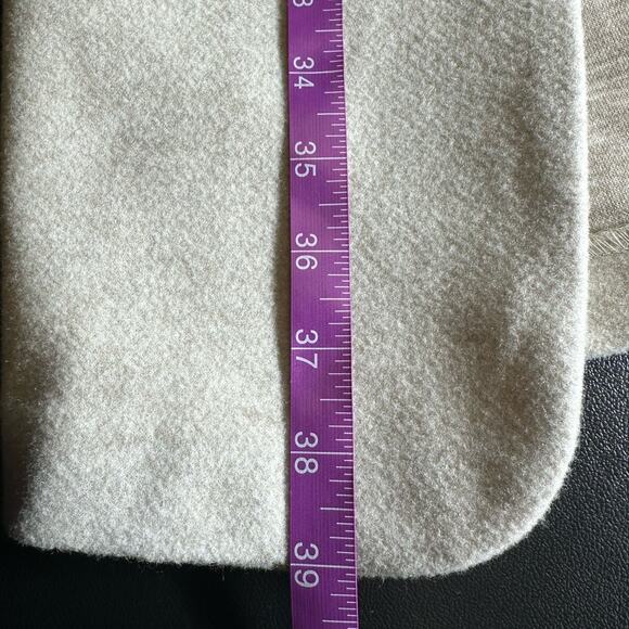 Joie Light Tan Open Front Long Line Fleece Cardigan Duster with Pockets Size S - Picture 7 of 7